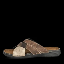 Slippers KASTANJEBRUIN