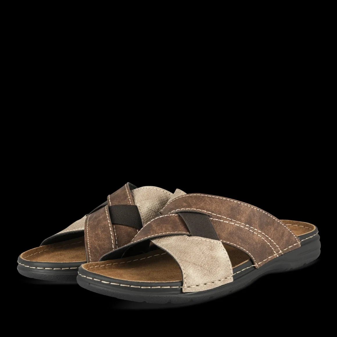Slippers KASTANJEBRUIN
