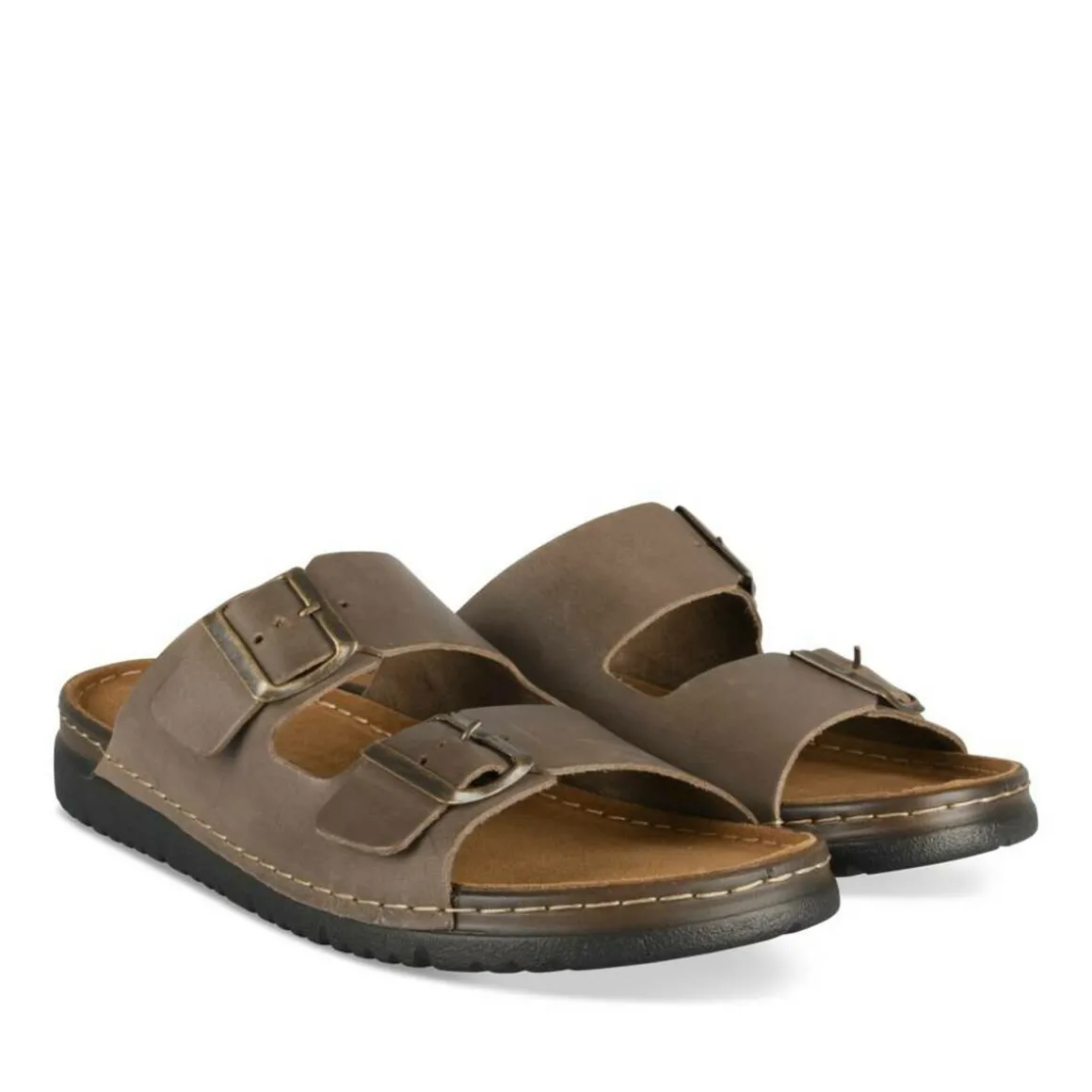 Slippers KASTANJEBRUIN