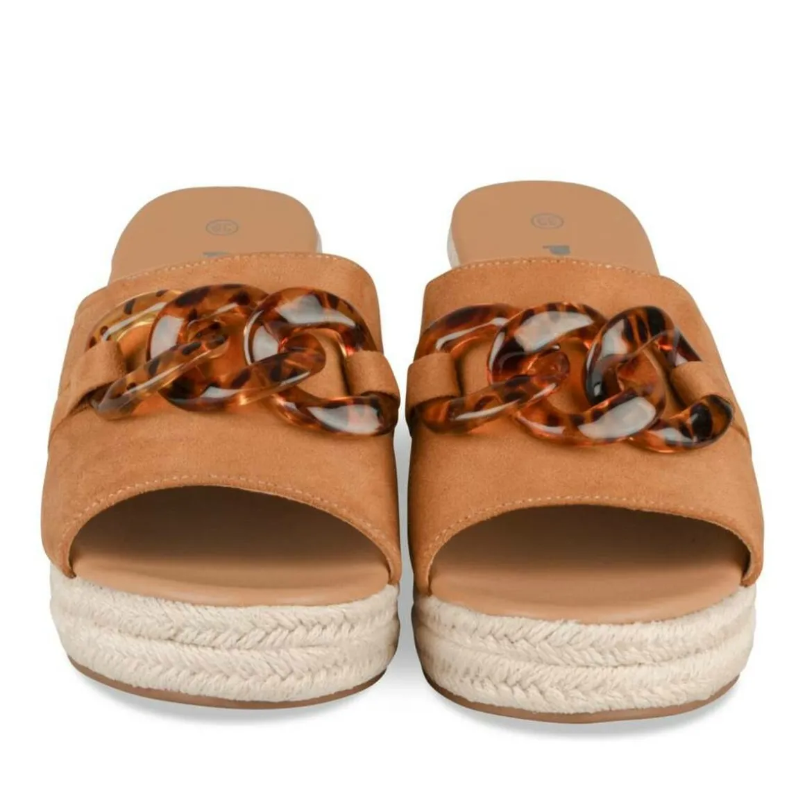 Slippers KASTANJEBRUIN