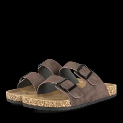 Slippers KASTANJEBRUIN