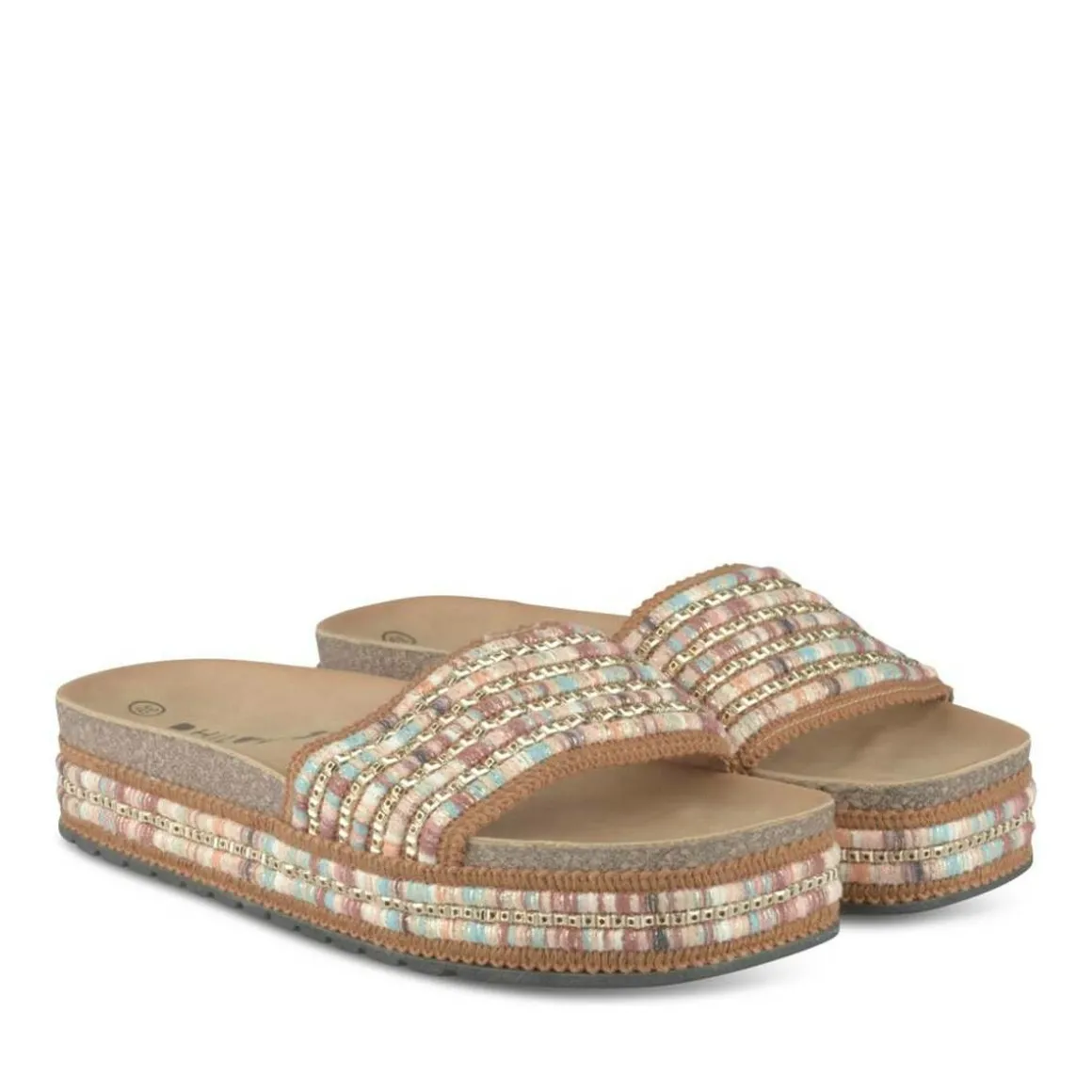 Slippers KASTANJEBRUIN