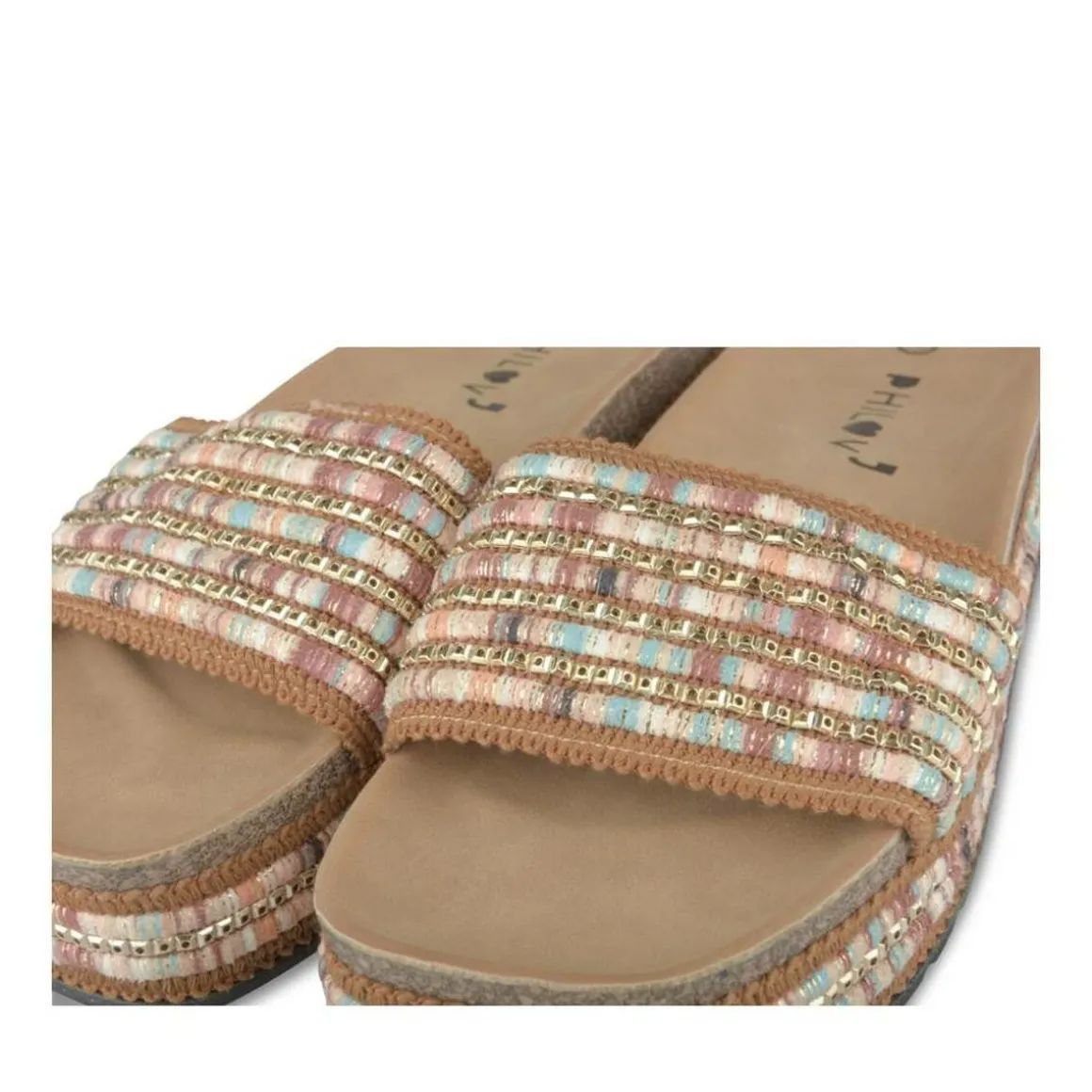 Slippers KASTANJEBRUIN