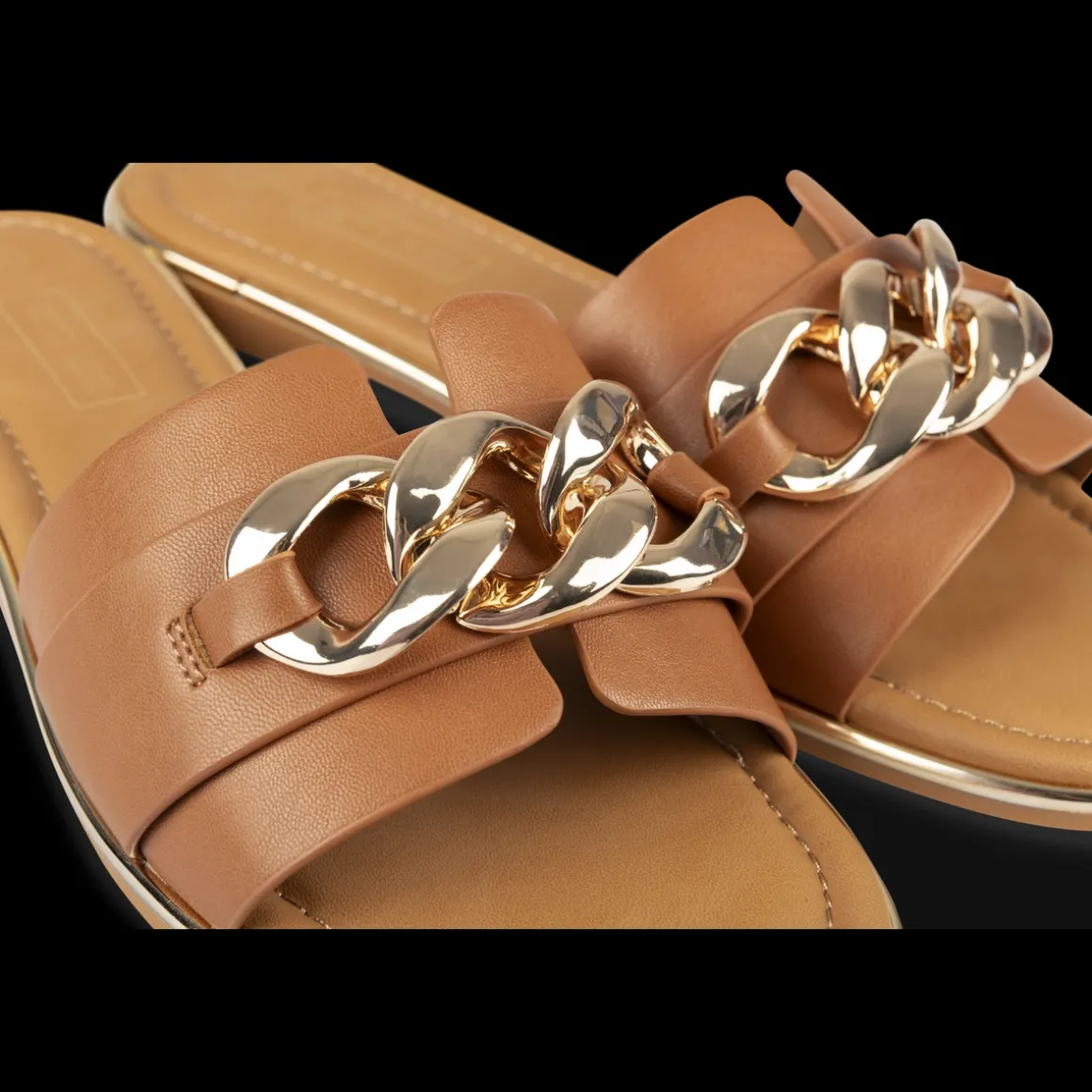 Slippers KASTANJEBRUIN