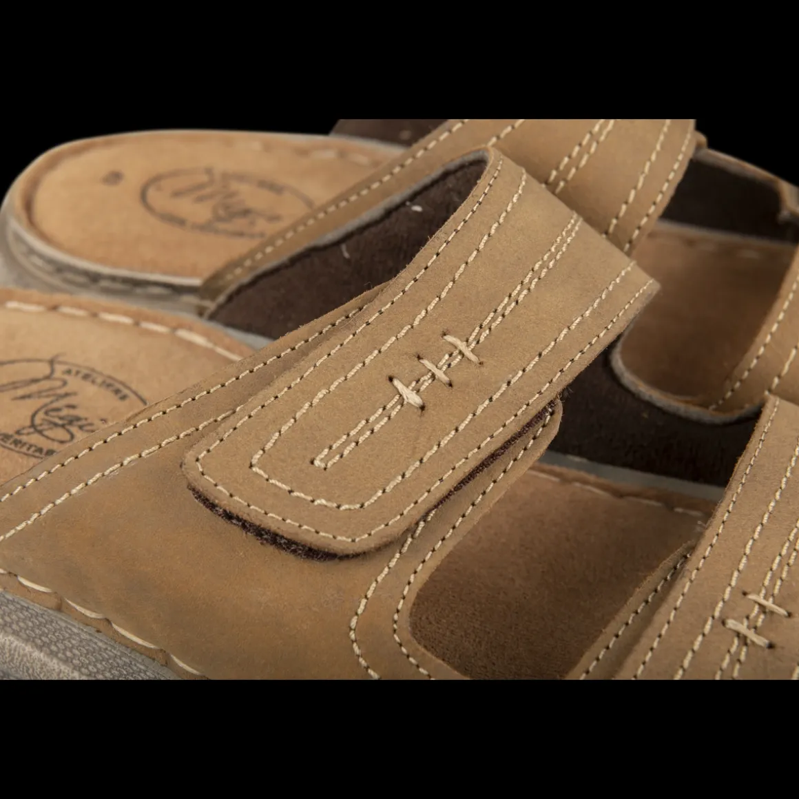 Slippers KASTANJEBRUIN