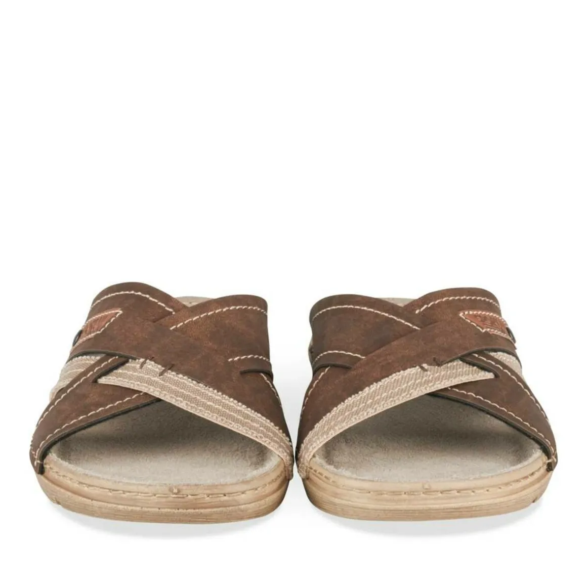 Slippers KASTANJEBRUIN