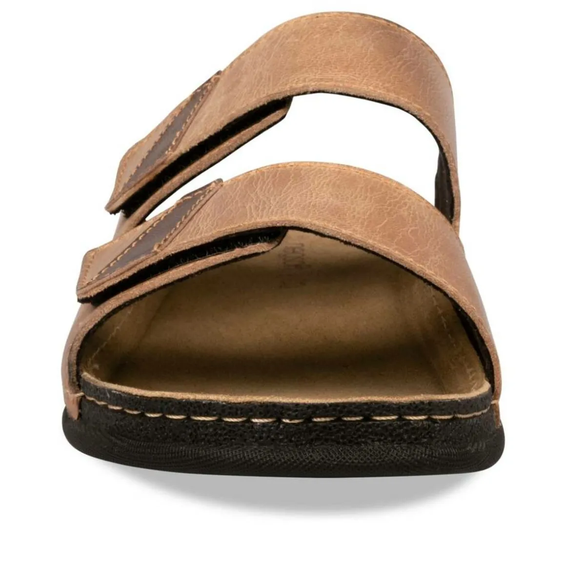 Slippers KASTANJEBRUIN NEOSOFT RELAX LEER