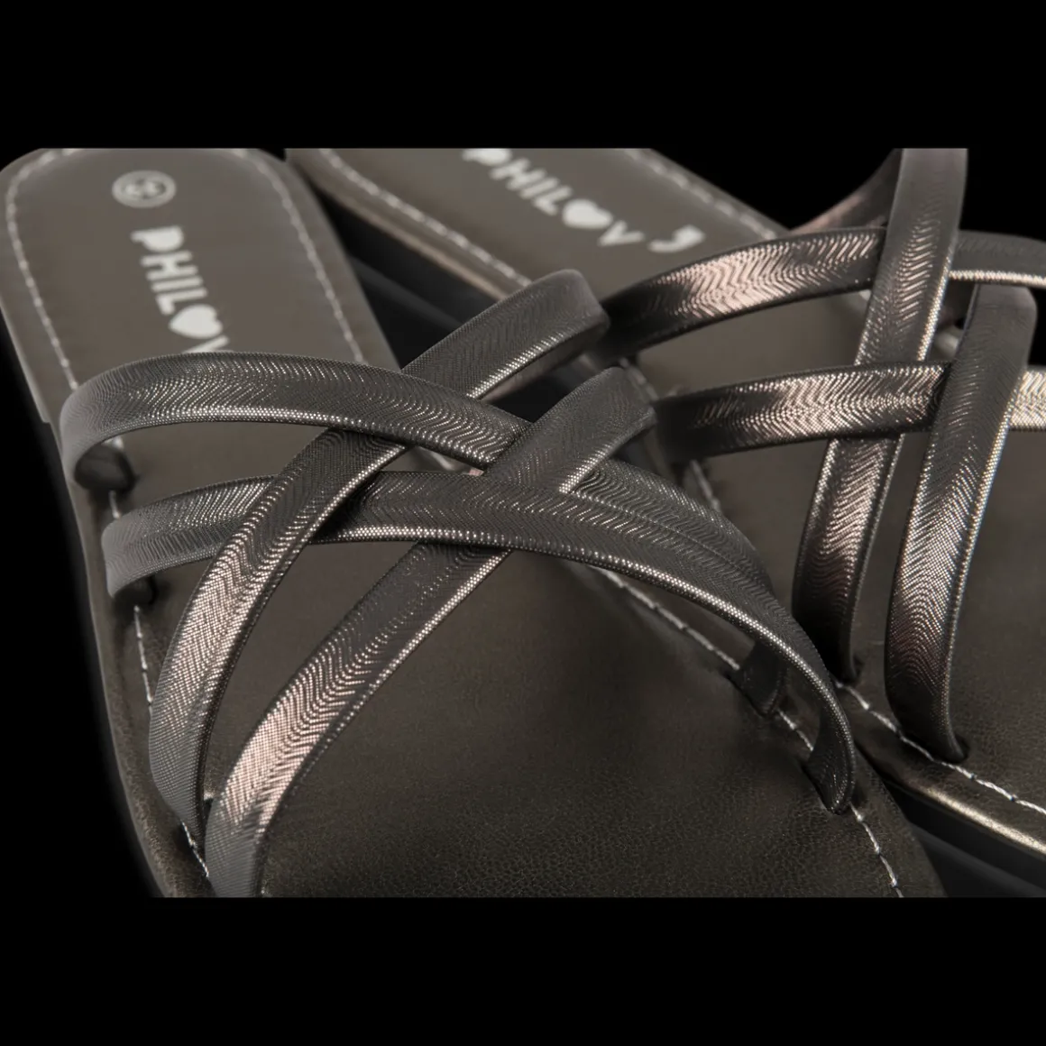 Slippers PEWTER