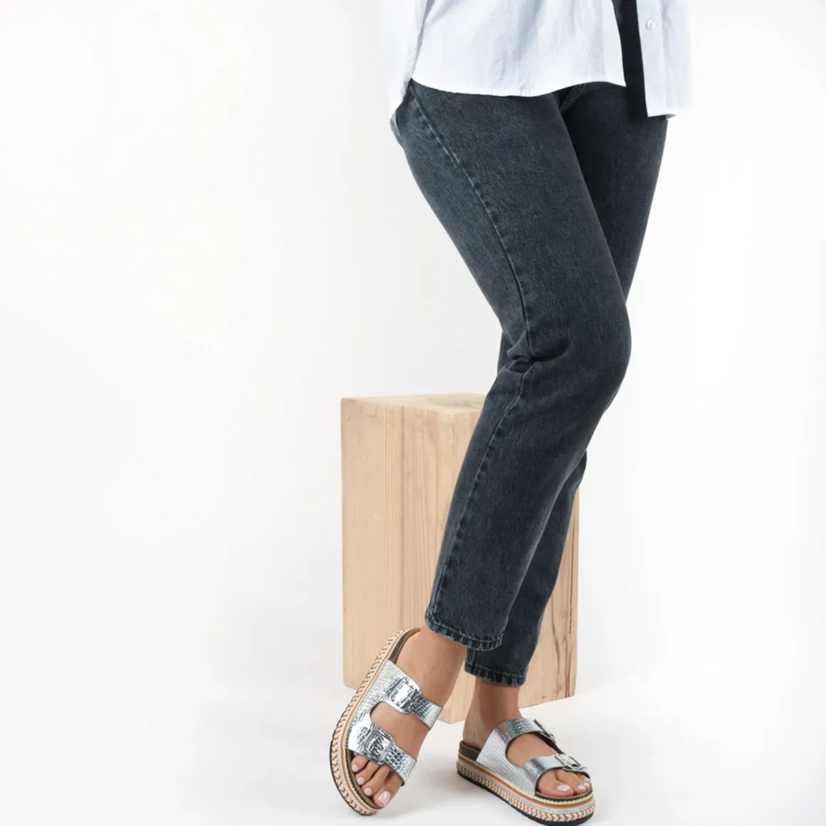 Slippers ZILVER