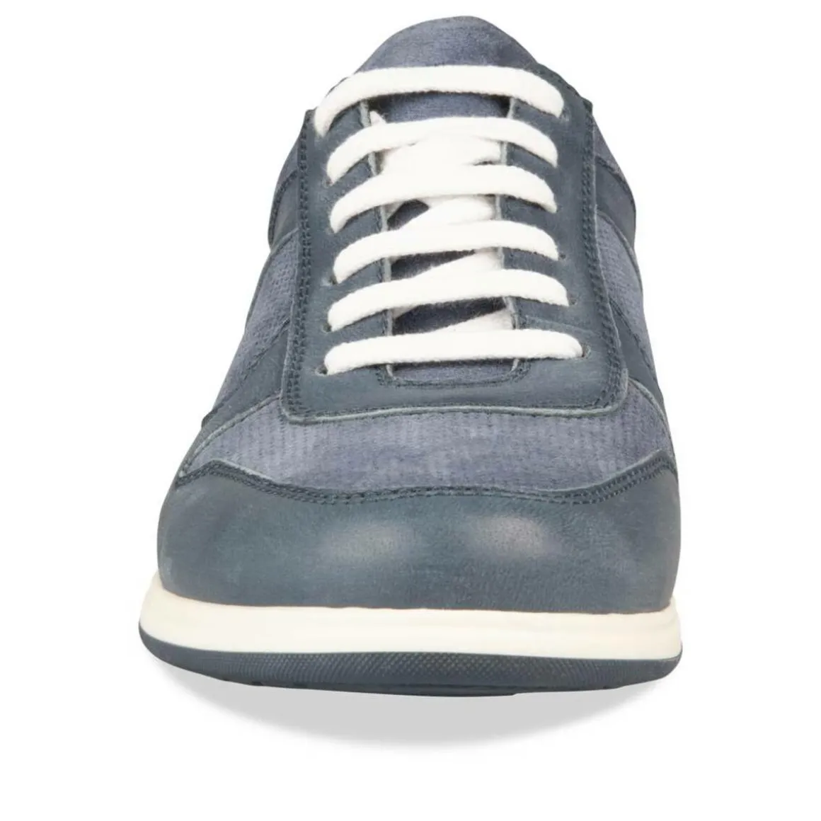 Sneakers BLAUW DENIM SIDE LEER
