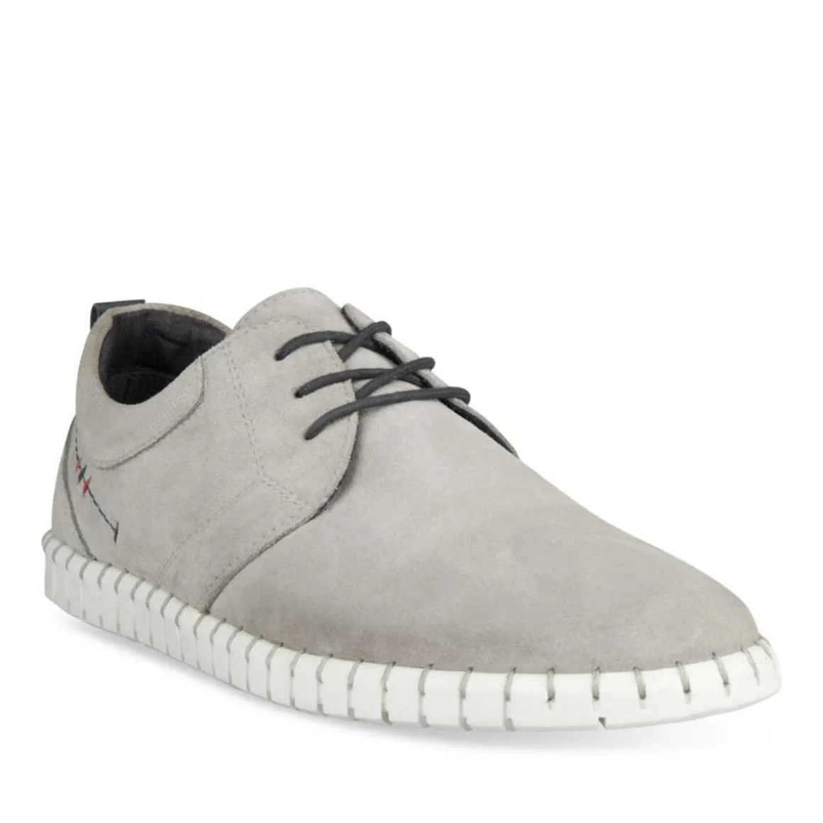 Sneakers GRIJS DENIM SIDE LEER