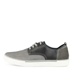 Sneakers GRIJS DENIM SIDE LEER