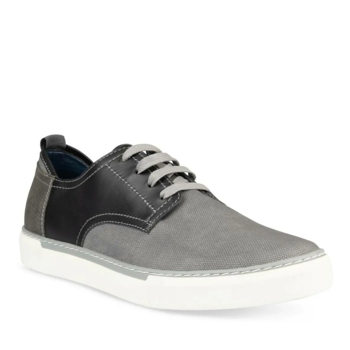 Sneakers GRIJS DENIM SIDE LEER