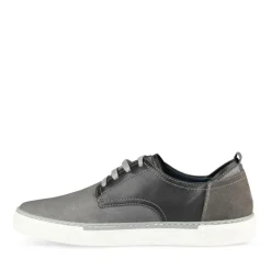 Sneakers GRIJS DENIM SIDE LEER