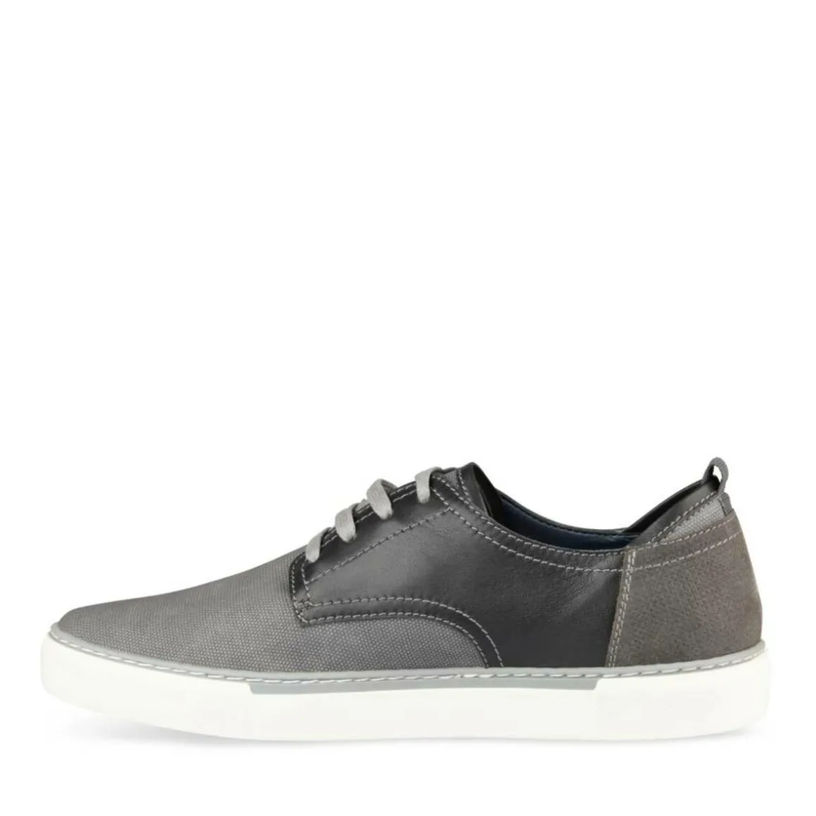 Sneakers GRIJS DENIM SIDE LEER