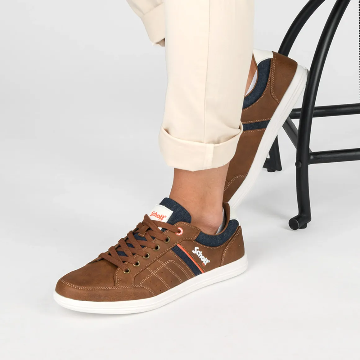 Sneakers KASTANJEBRUIN