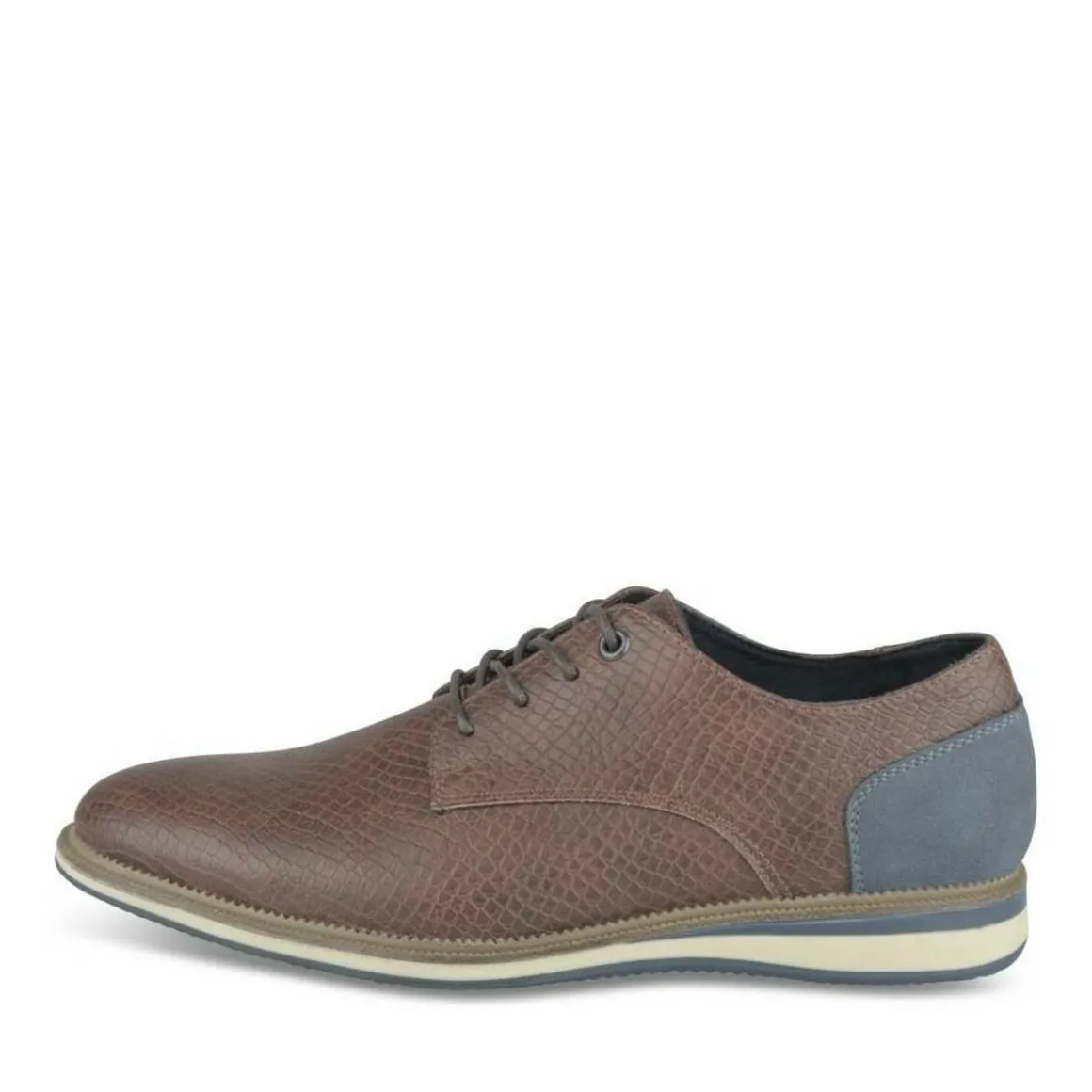 Sneakers KASTANJEBRUIN DENIM SIDE