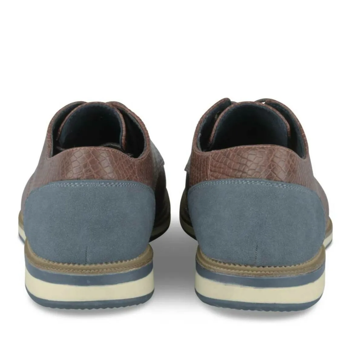 Sneakers KASTANJEBRUIN DENIM SIDE