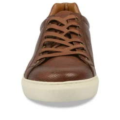 Sneakers KASTANJEBRUIN DENIM SIDE LEER