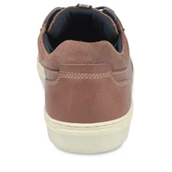 Sneakers KASTANJEBRUIN DENIM SIDE LEER