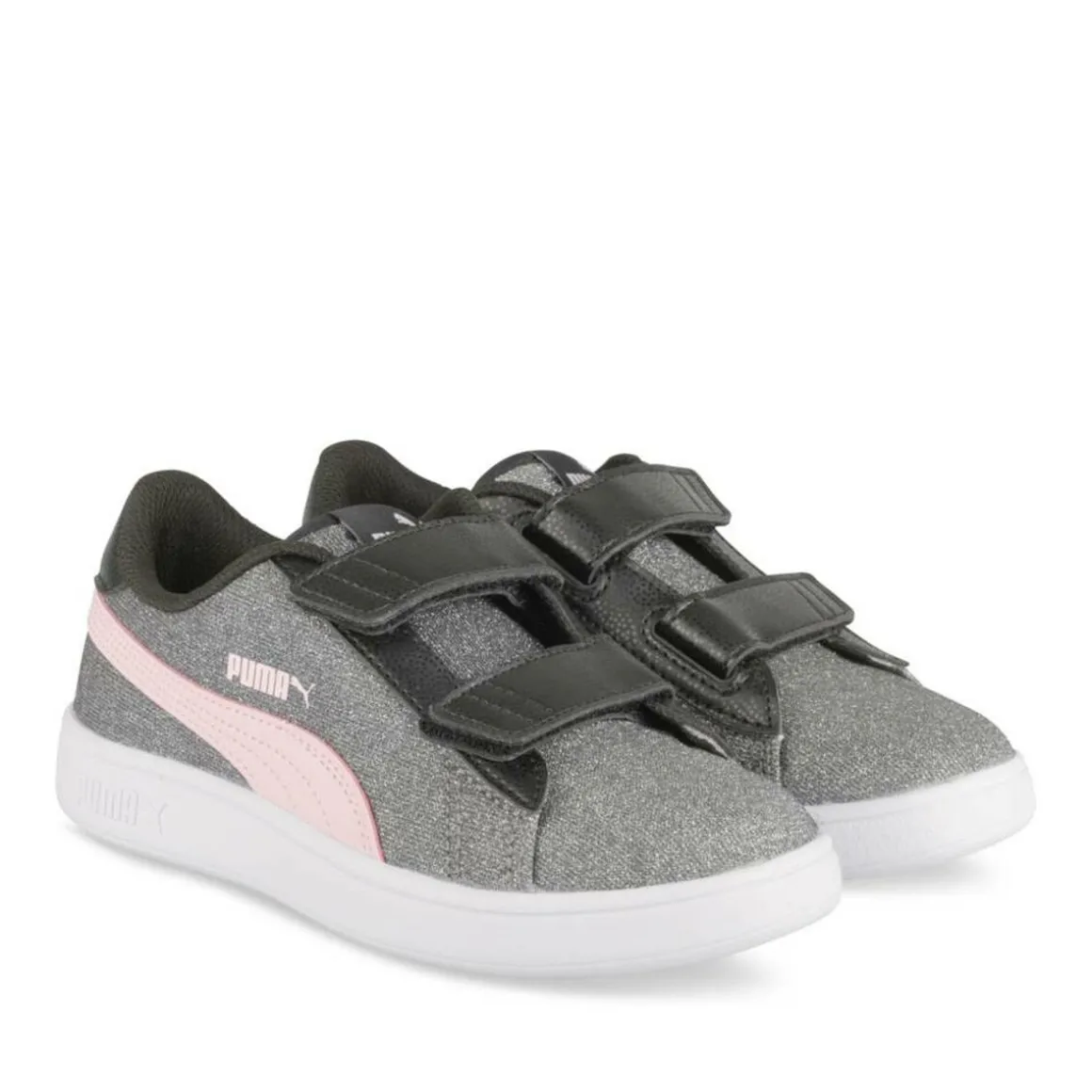 Sneakers Smash V2 Glitz ZWART PUMA