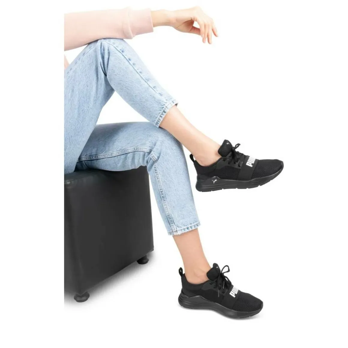 Sneakers Wired Run Jr ZWART PUMA