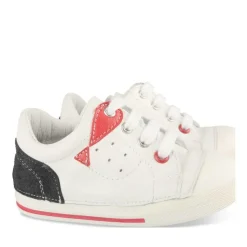 Sneakers WIT FREEMOUSS BOY LEER