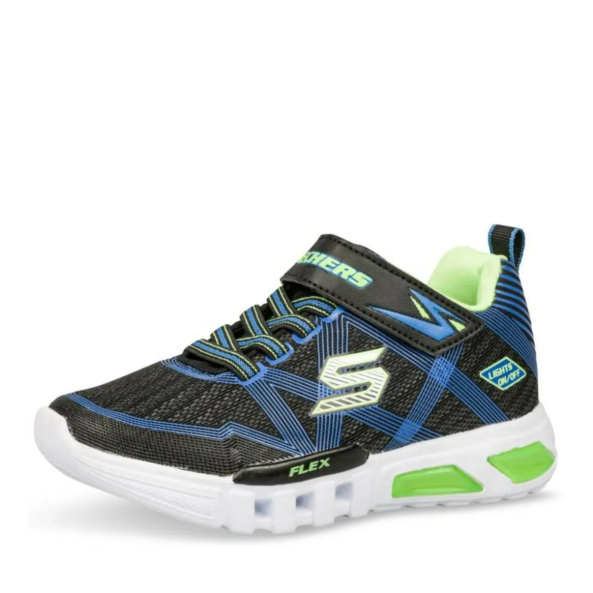 Sneakers ZWART S-Lights Flex Glow