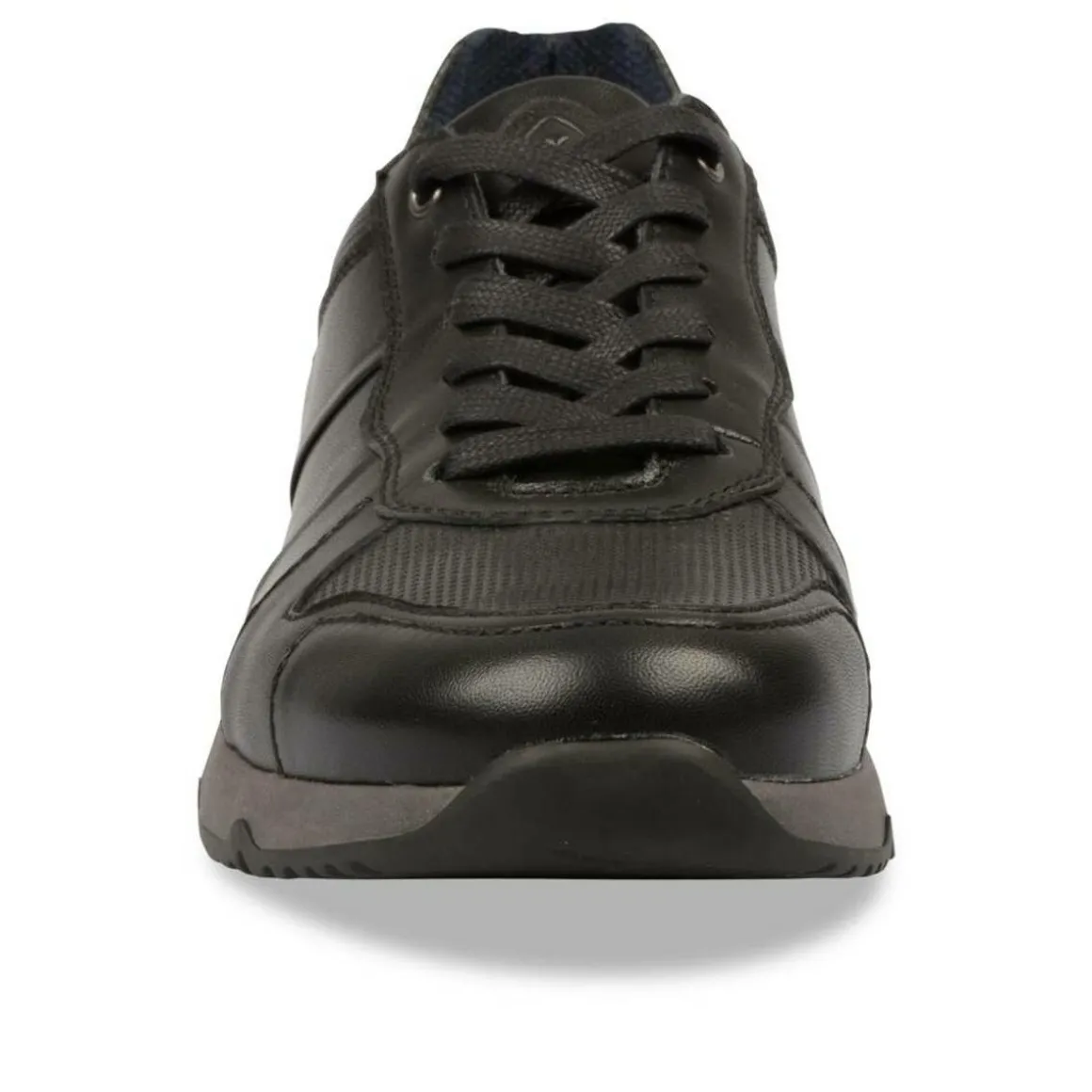 Sneakers ZWART DENIM SIDE LEER
