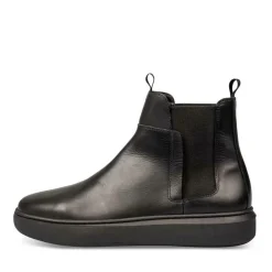 Sneakers ZWART DENIM SIDE LEER
