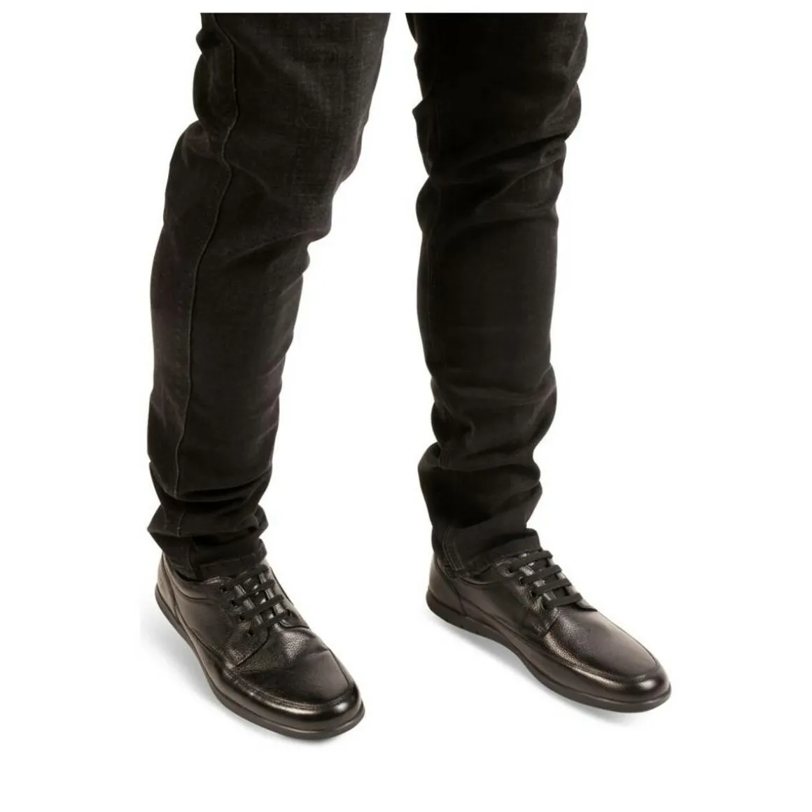 Sneakers ZWART NEOSOFT HOMME LEER