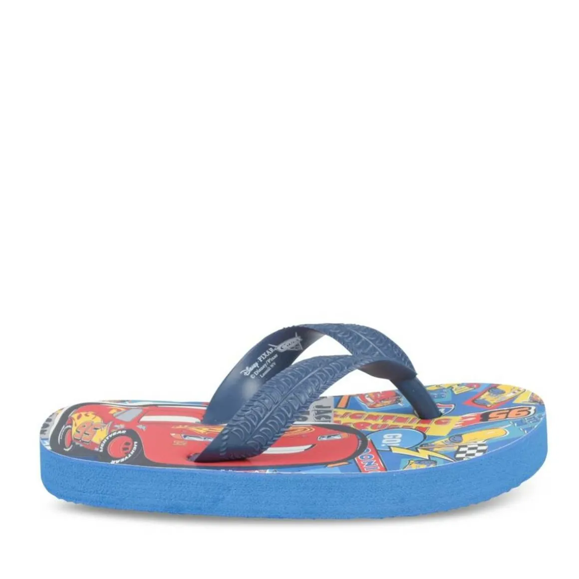 Teenslippers BLAUW CARS