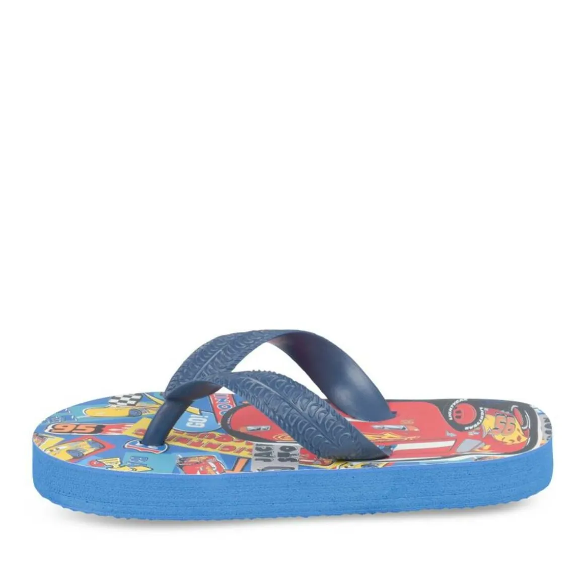 Teenslippers BLAUW CARS