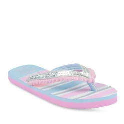 Teenslippers BLAUW LOVELY SKULL