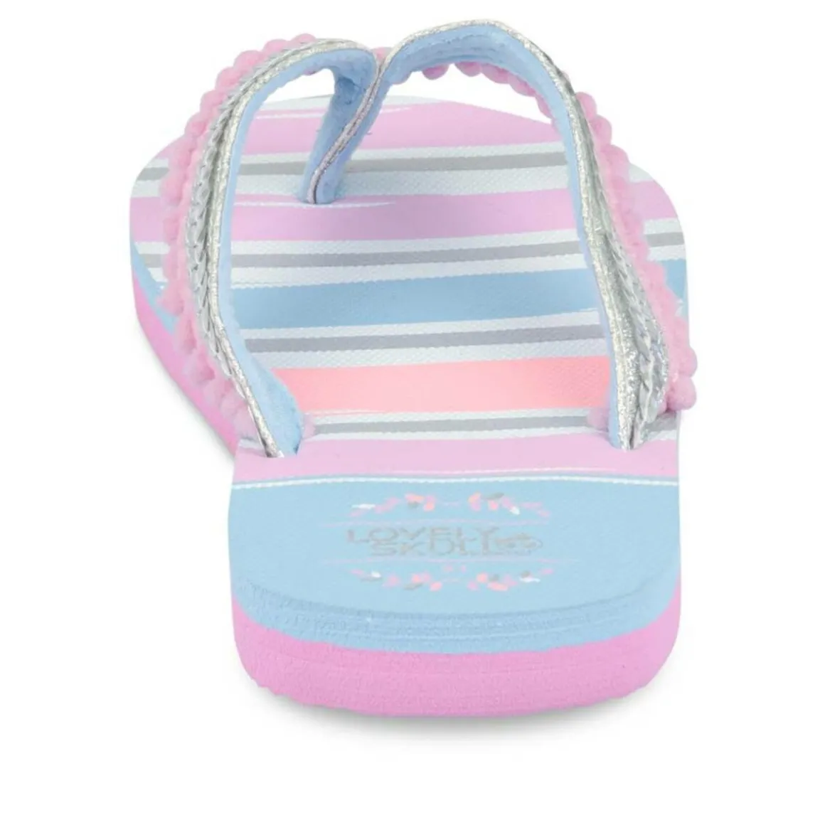 Teenslippers BLAUW LOVELY SKULL