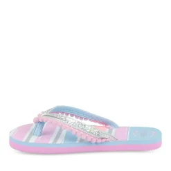 Teenslippers BLAUW LOVELY SKULL