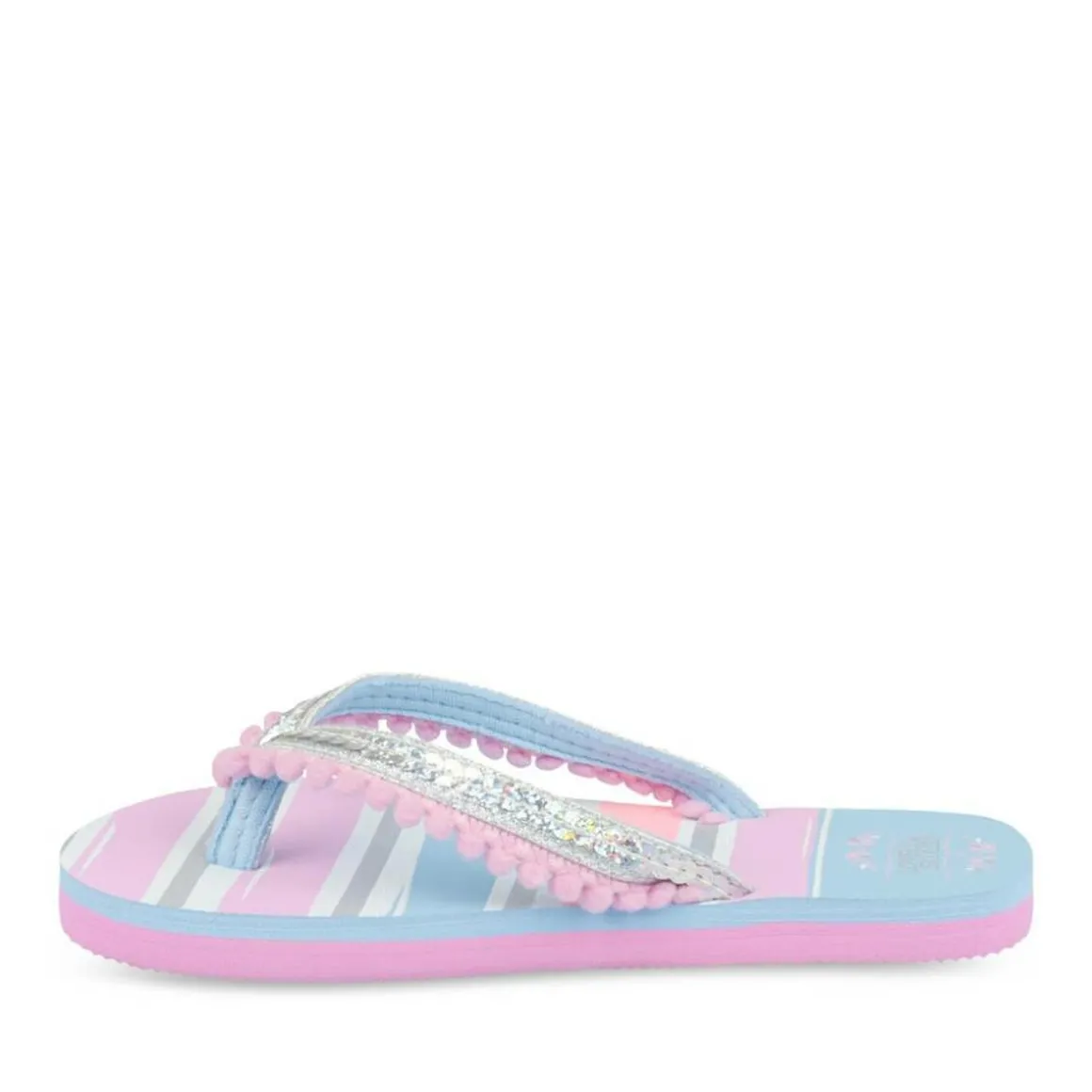 Teenslippers BLAUW LOVELY SKULL