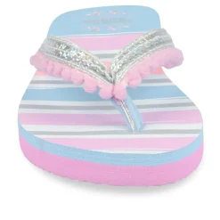 Teenslippers BLAUW LOVELY SKULL