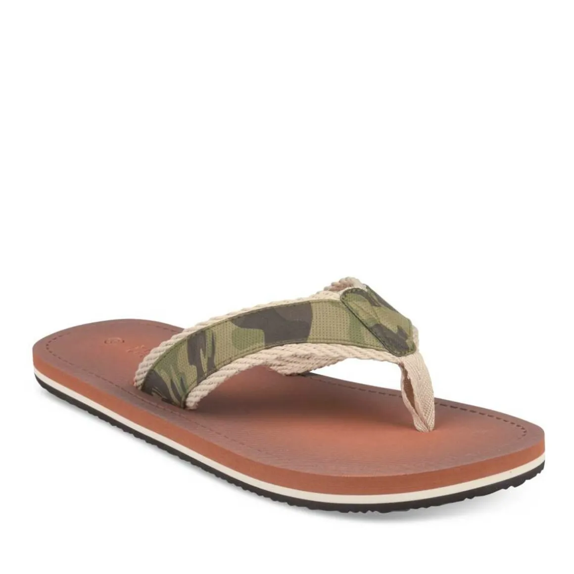 Teenslippers GROEN DENIM SIDE
