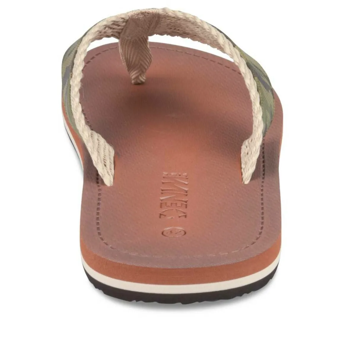 Teenslippers GROEN DENIM SIDE