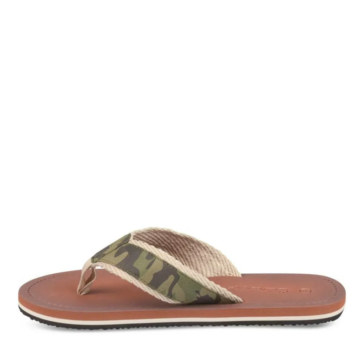 Teenslippers GROEN DENIM SIDE