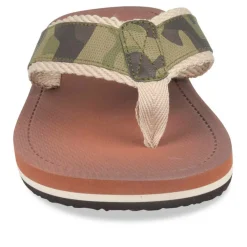 Teenslippers GROEN DENIM SIDE