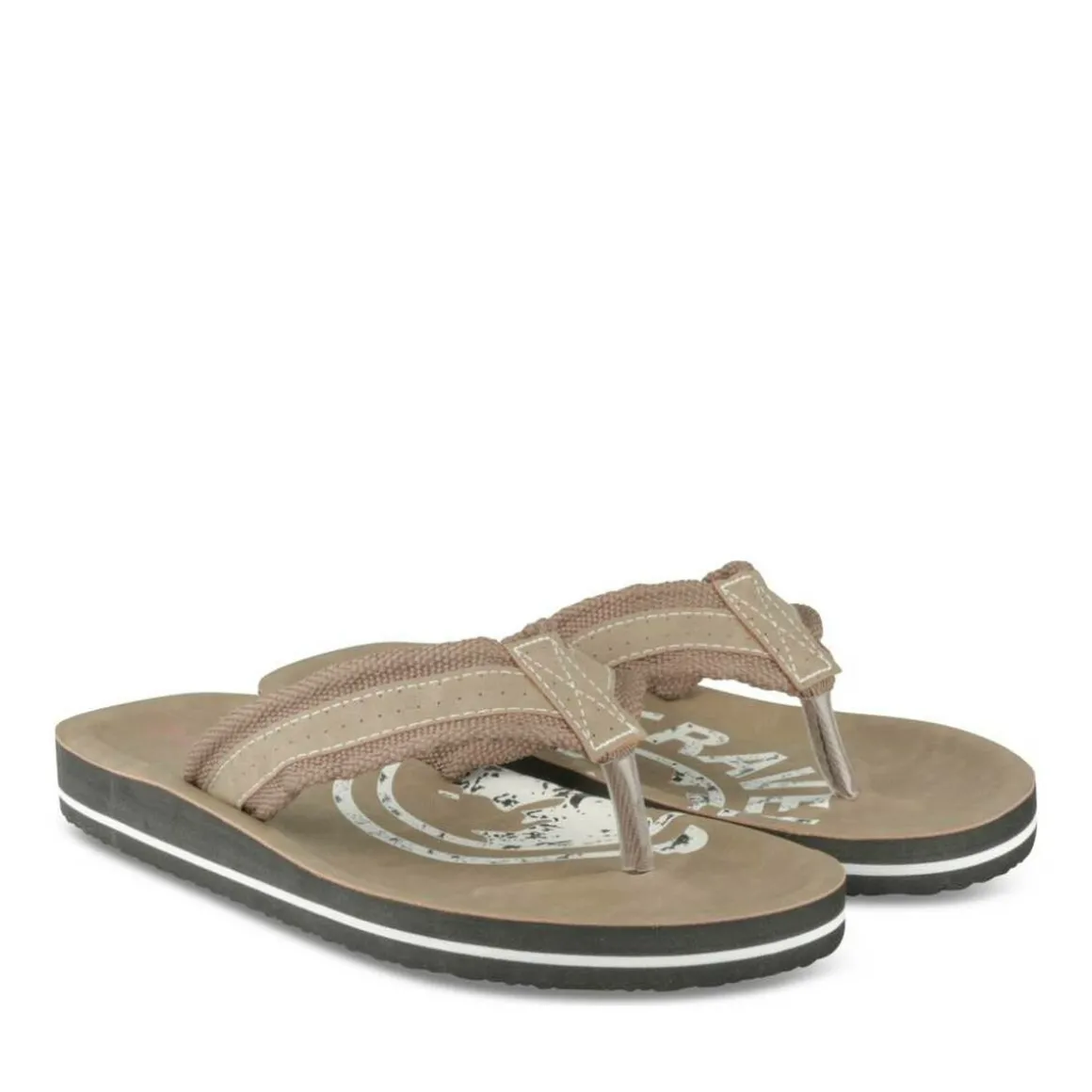 Teenslippers KASTANJEBRUIN