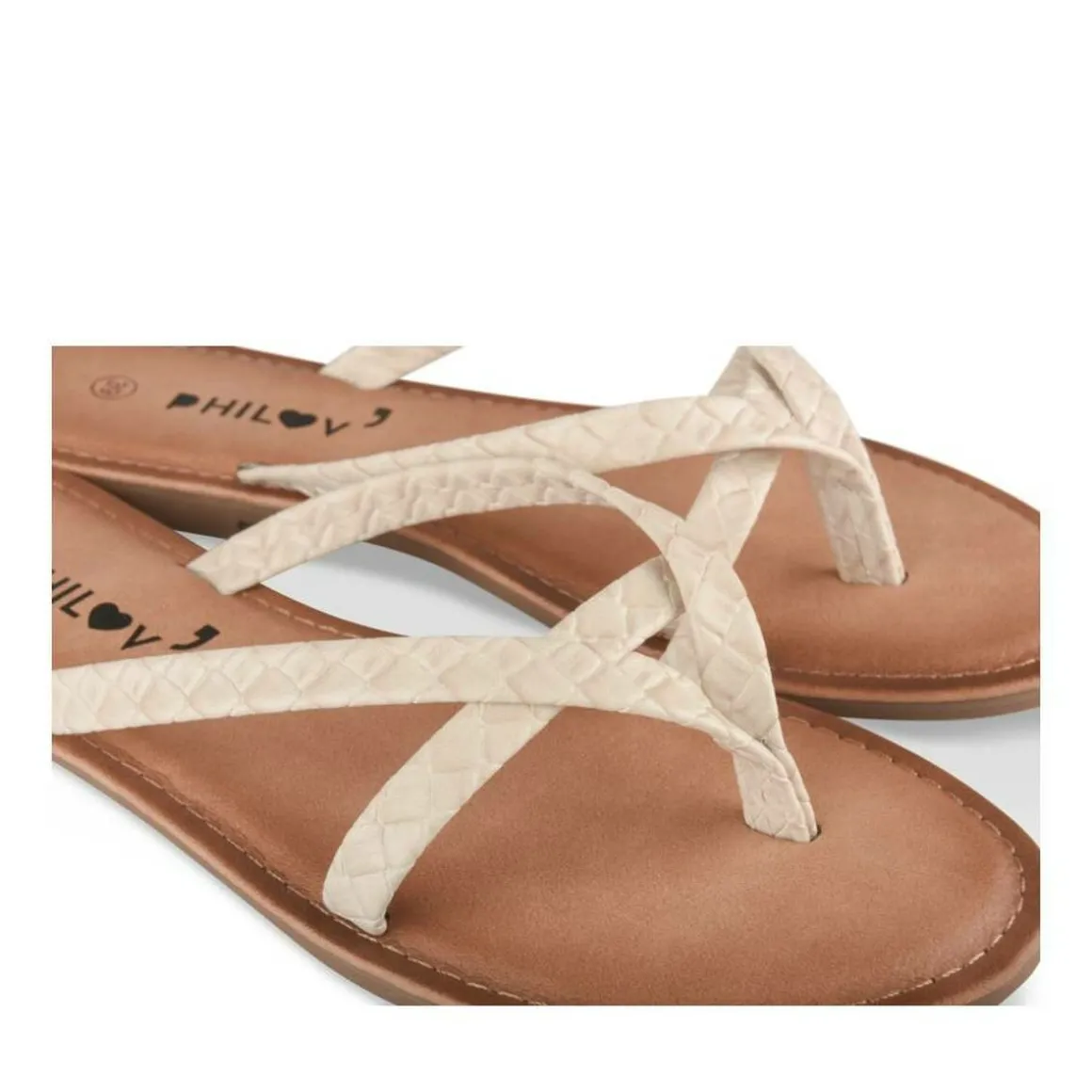 Teenslippers WIT PHILOV