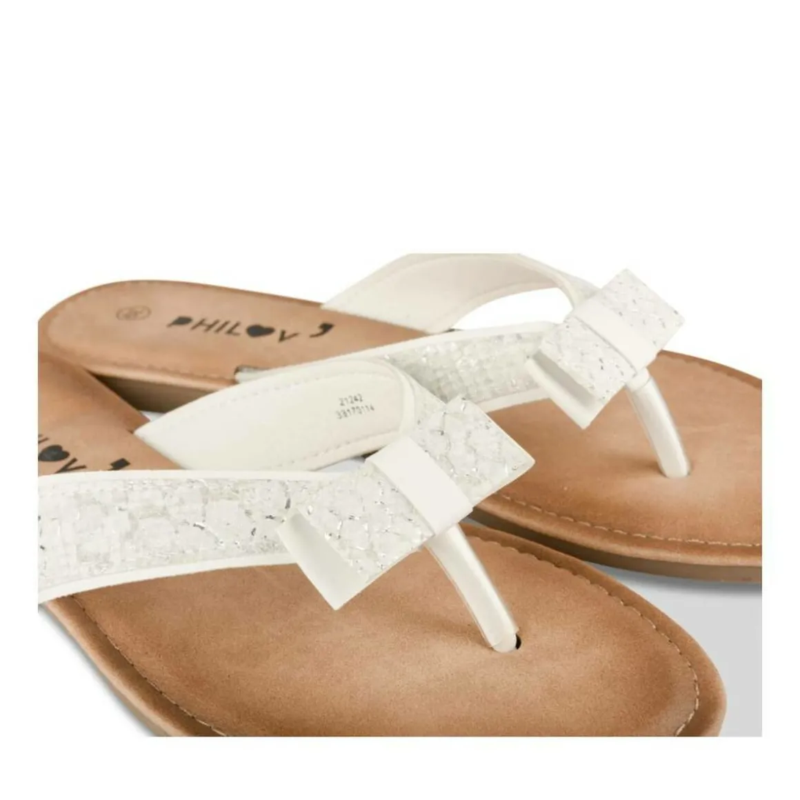 Teenslippers WIT PHILOV