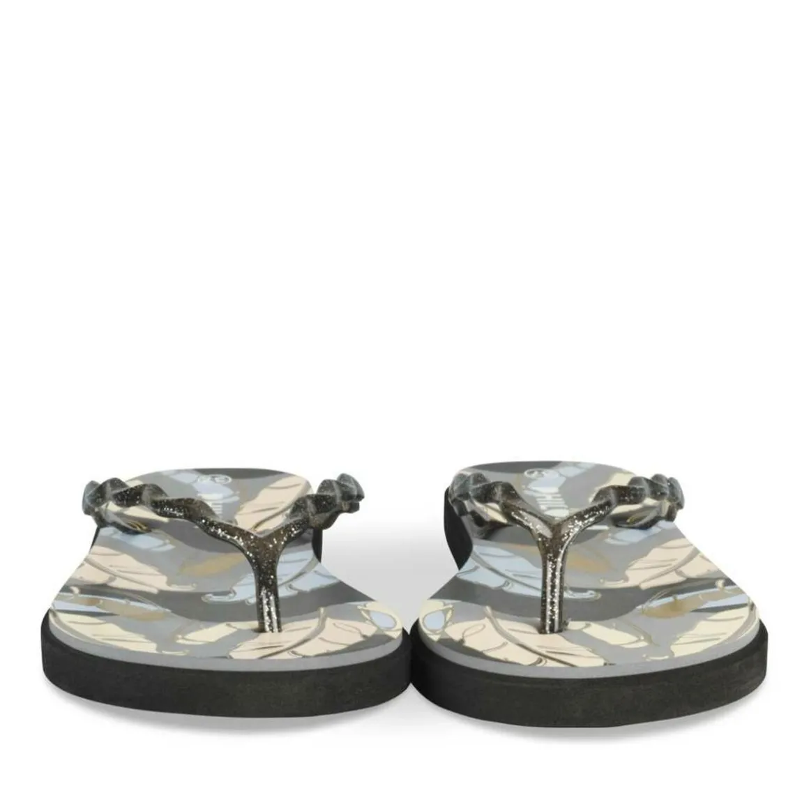 Teenslippers ZWART