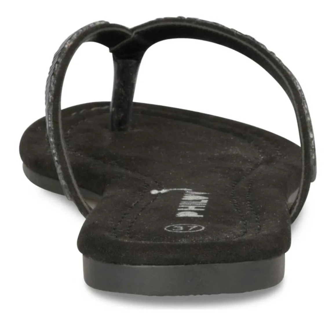Teenslippers ZWART