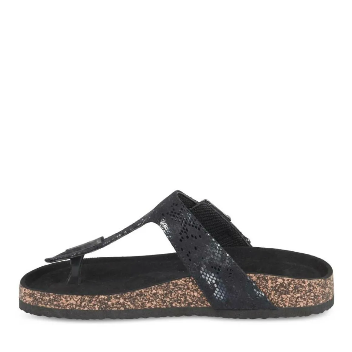 Teenslippers ZWART