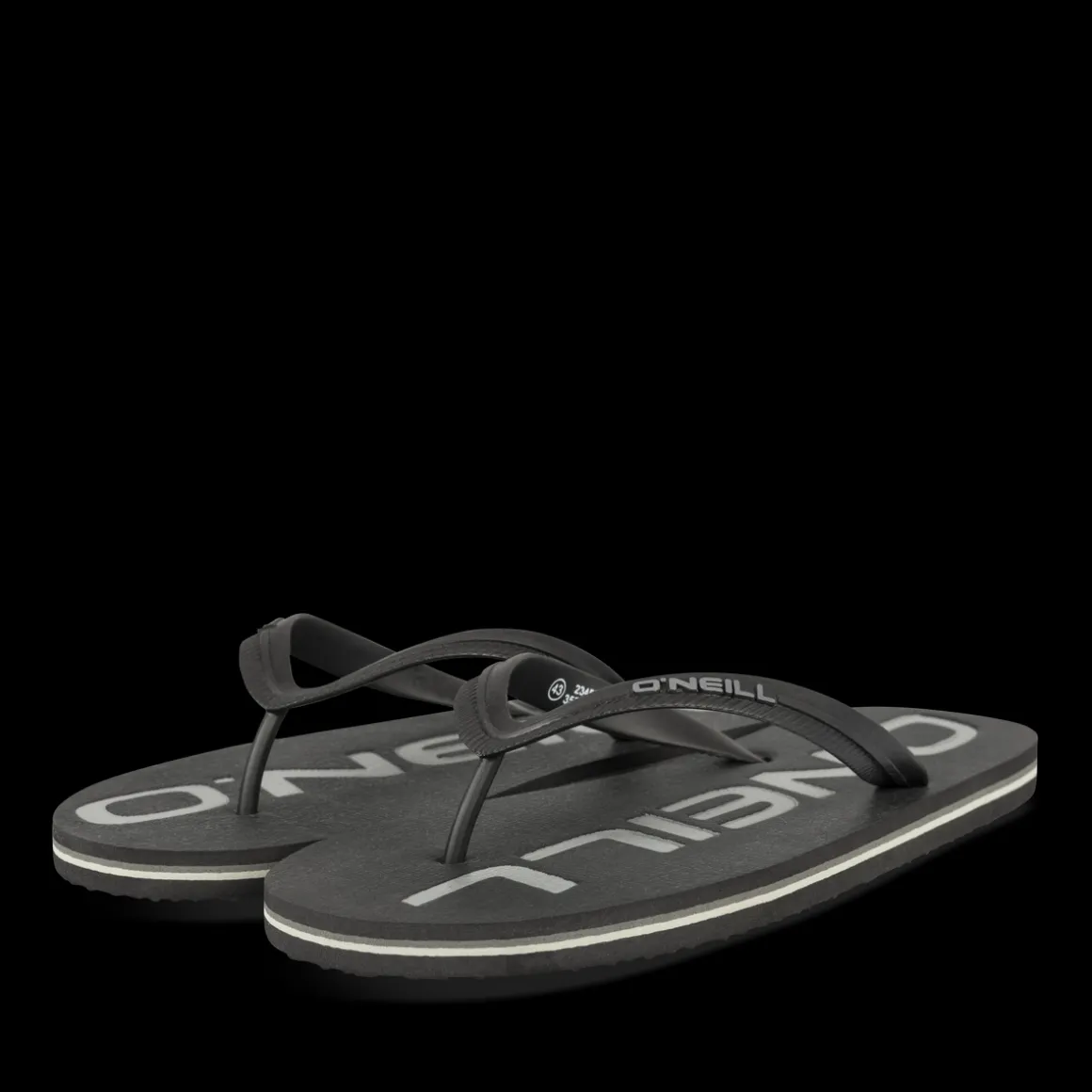 Teenslippers ZWART