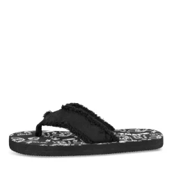 Teenslippers ZWART